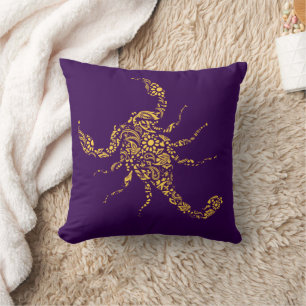Almofada Design de Escorpião Estilizado Boêmico