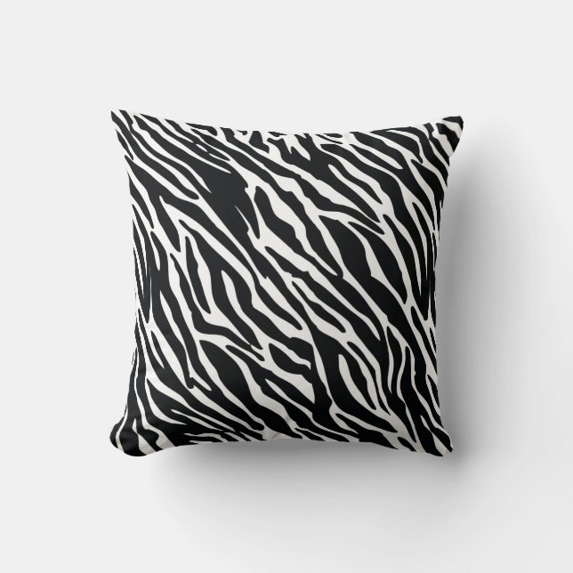 Almofada Design de estribo de zebra animal (Frente)