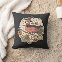 Almofada Design de Flamingo Assustador Vintage para Hallowe