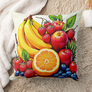 Almofada Design de Fruta de Delícia de Fresca Vibrante