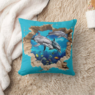 Almofada Design de golfinho bonito - Presente para Crianças