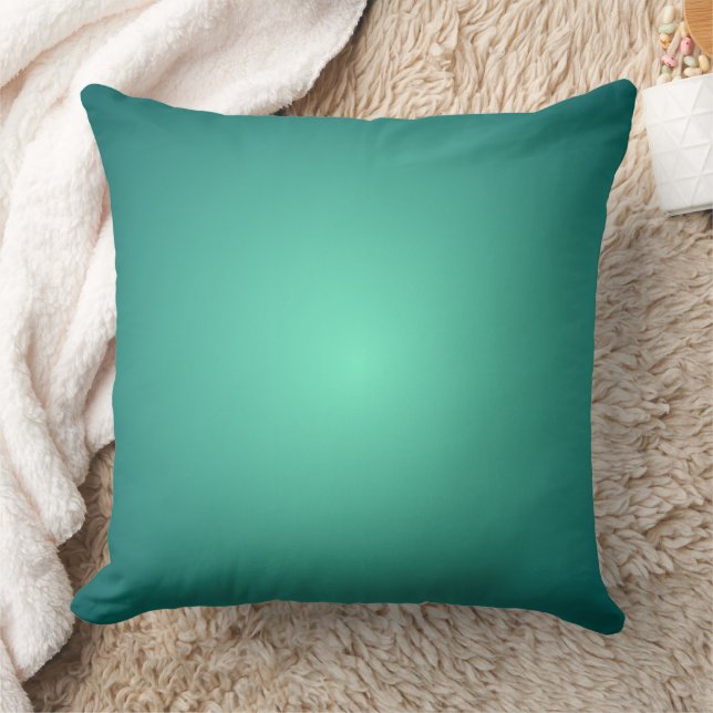 Almofada Design de Gradiente de Aquamarine Azul-Celeste (Cobertor)