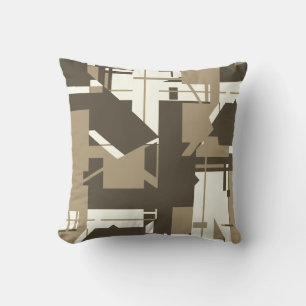 Almofada Design de inspiração para Tan Brown Beige Abstrato