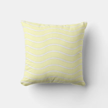 Design de Linhas Onduladas Amarelo Pastel e Branco