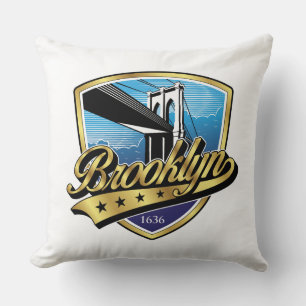 Almofada Design de logotipo elegante com swoosh dourado do