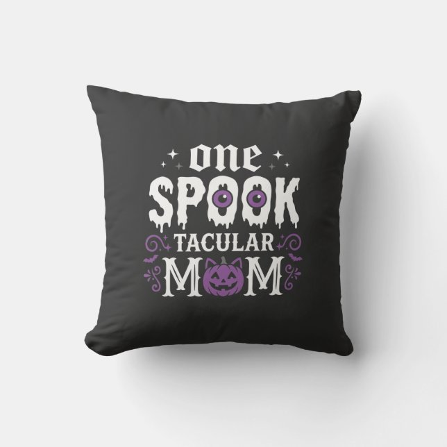 Almofada Design de Mãe Espetacular de Halloween_1 (Frente)