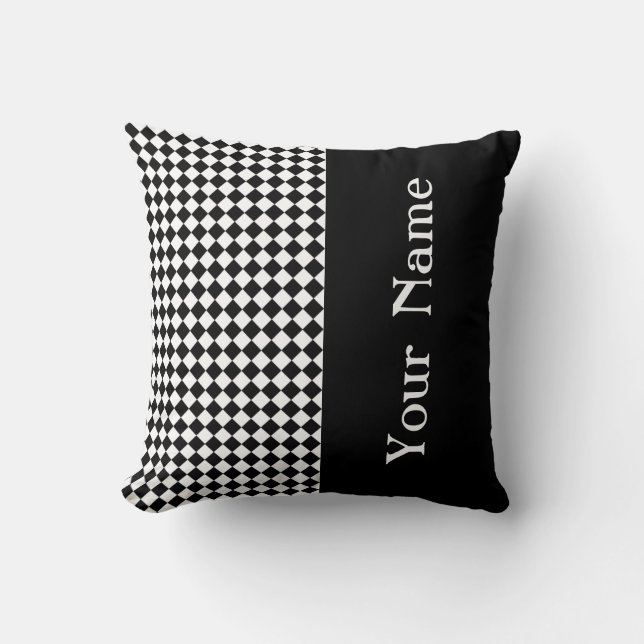 Almofada Design de Mod nº 5 @ GarysRetrogarage com nome (Frente)