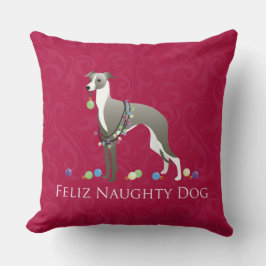 Almofada Design de Natal de Greyhound Italiano