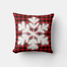 Design de Natal Rustic xadrez de búfalos vermelhos