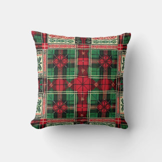 Almofada Design de Natal - Vermelho Clássico e Verde