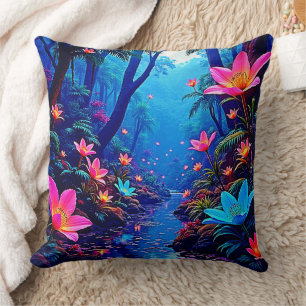Almofada Design de Oásis da Selva Eetérea