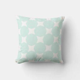 Almofada Design de padrão de estrela verde ciano suave past