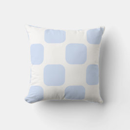 Almofada Design de padrão em squircle pastel branco e azul