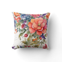 Design de Padrão Floral em Aquarela Serena