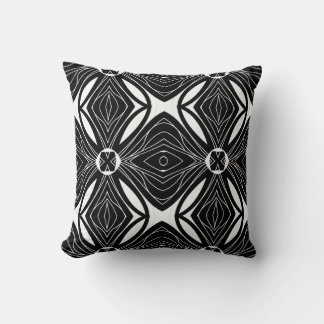Almofada Design de padrão preto e branco