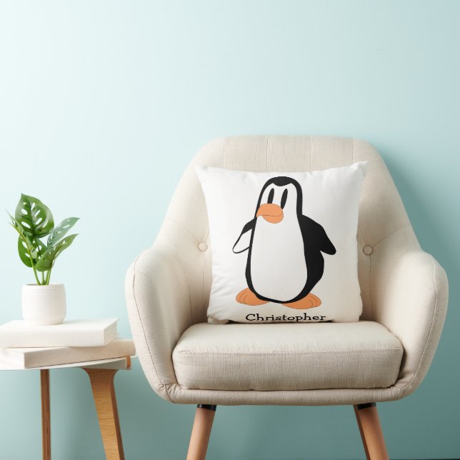 Almofada Design de Pinguim Personalizado (Cadeira)