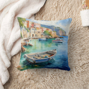 Almofada Design de pintura a óleo das paisagens marítimas m
