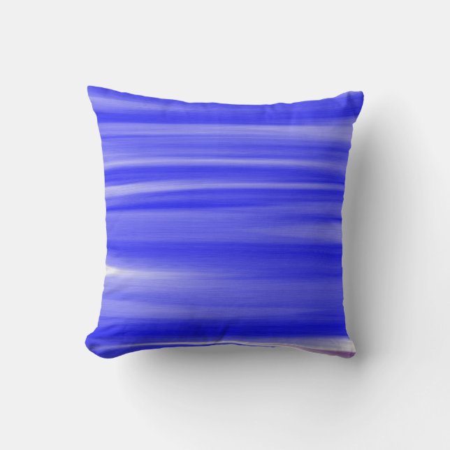 Almofada Design de pintura azul (Frente)