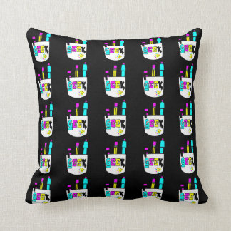 Almofada design de protetor de bolso geek cmyk
