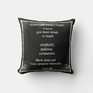 Almofada Design de quadro com citação inspiracional Lao Tzu