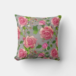 Almofada Design de Rosa do Jardim Nacional Elegante francês
