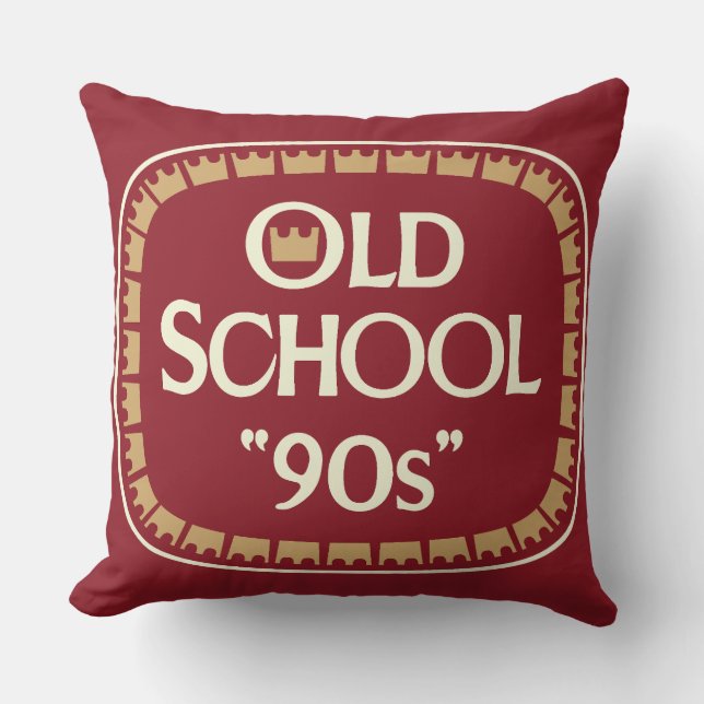 Almofada Design de Rótulo Old School 90s Malt Liquor 40oz (Frente)