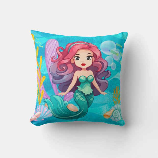 Almofada Design de sirene mística (Frente)