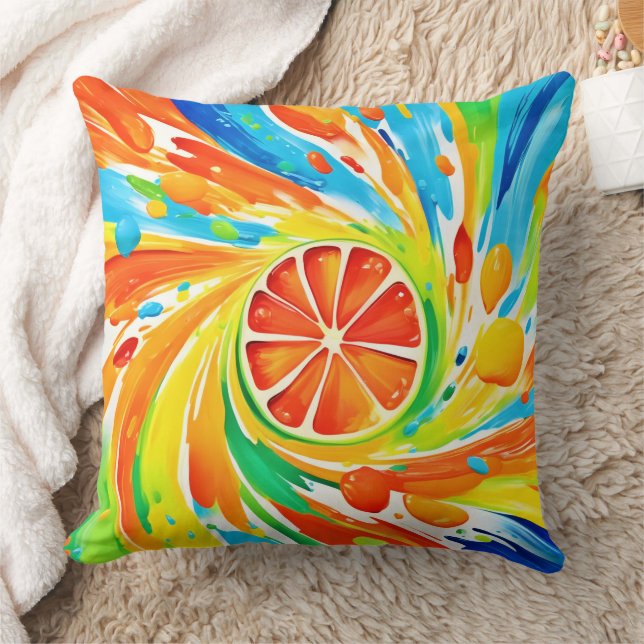 Almofada Design de Splash de Giro Citrus (Cobertor)