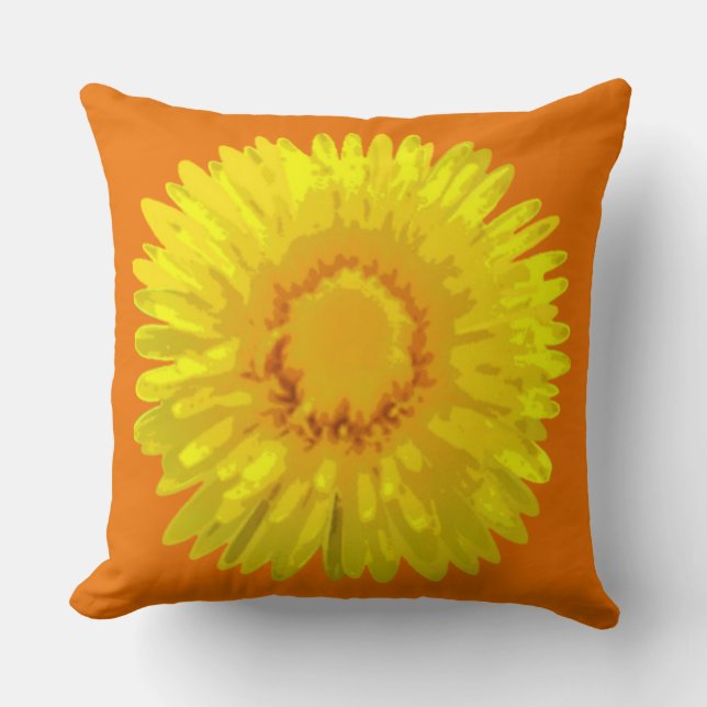 Almofada design de "Sunshine Flower" (Travesseiro decorativ (Frente)