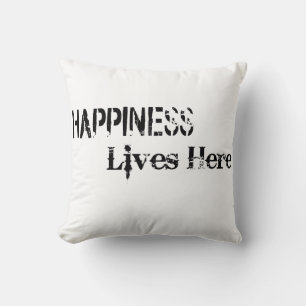 Almofada Design de texto de Amor e Positividade