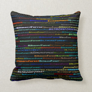 Almofada Design de texto I Biltmore Forest Travesseiro deco