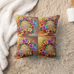 Almofada Design de Travesseiro de natal por coroa tropical