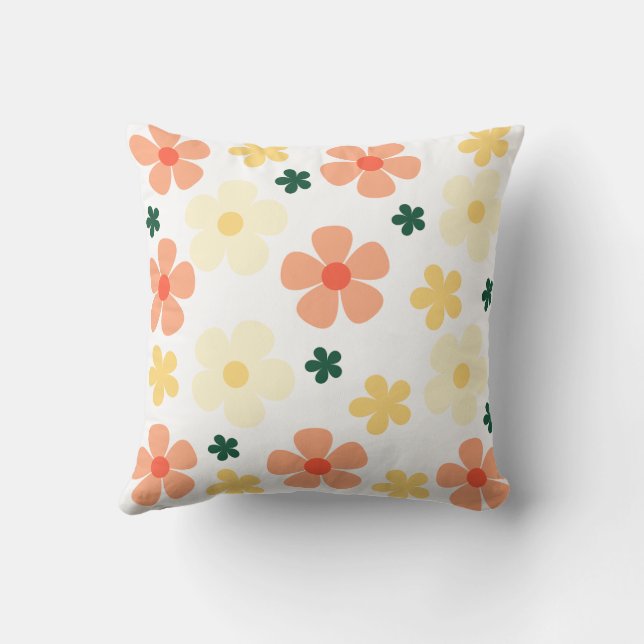 Almofada design de travesseiro floral (Verso)