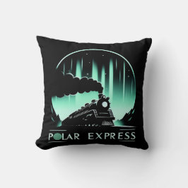Almofada Design de Trem Polar Express Elegante