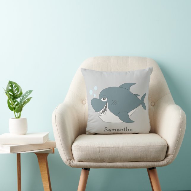 Almofada Design de Tubarão Personalizado (Cadeira)