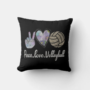 Almofada Design de vôlei de paz para mulheres adolescentes