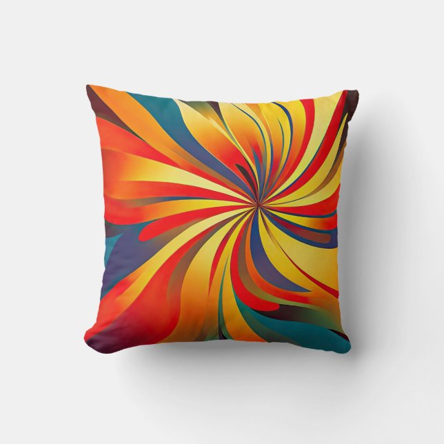 Almofada Design de Wavy da Flor Maximalista (Frente)