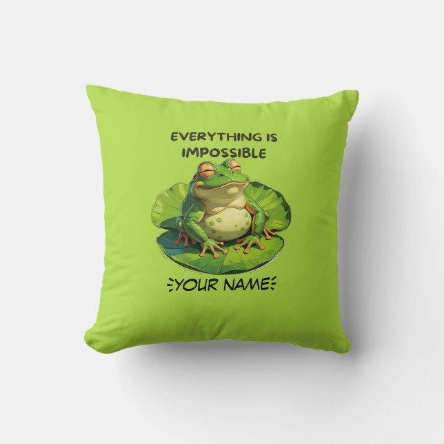 Almofada Design Divertido para Amantes do Humor e Pensadore (Frente)