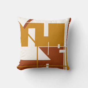 Almofada Design do abstrato geométrico Dourado em negrito e