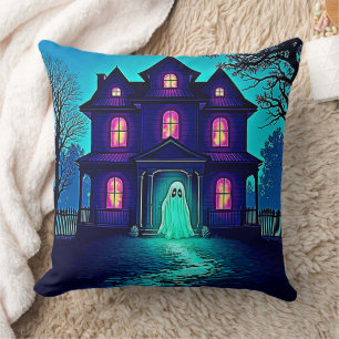 Almofada Design do Halloween Ghost House
