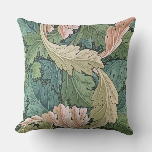 Almofada Design do papel de parede do "Acanthus", 1875 (Frente)