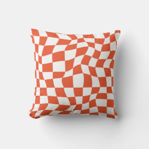 Almofada Design do Wavy Checkerboard