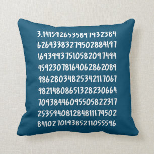 Almofada Design dos Números de Matemática Pi 3.14