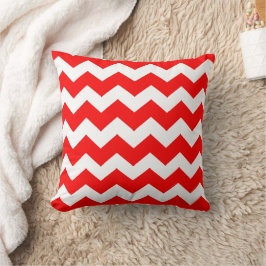 Almofada Design em Zigue-Zague Vermelho