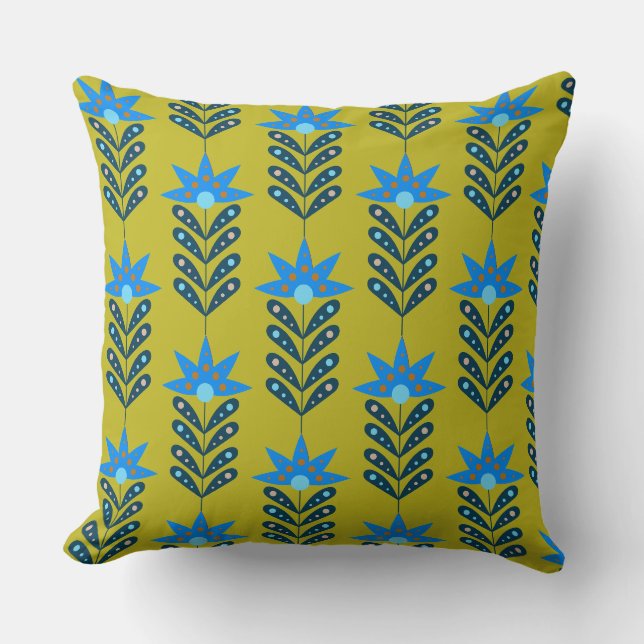 Almofada Design Floral Abstrato moderno (Frente)