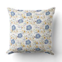 Design Floral de Cinza Azul
