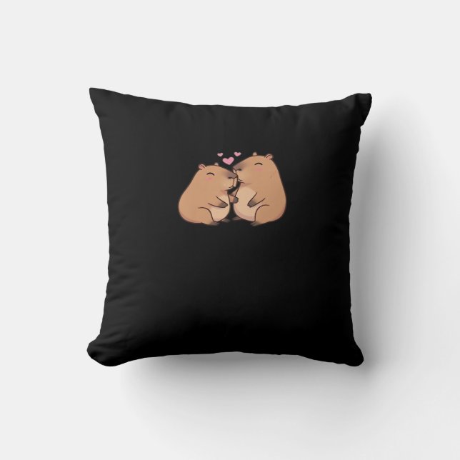 Almofada Design Fofo de Animal Capy Better Together  (Frente)