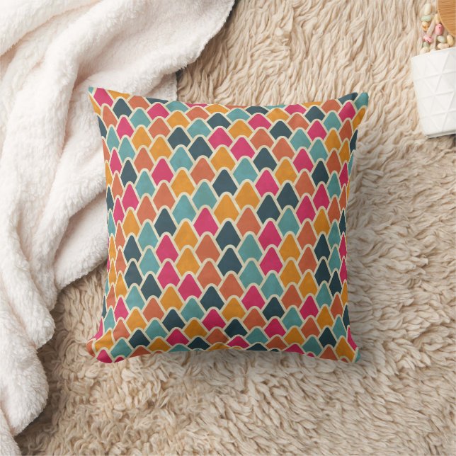 Almofada Design Geométrico Color Pop – Estilo Abstrato Mode (Cobertor)