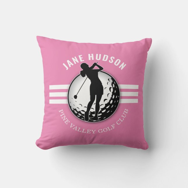 Almofada Design Golfer das Mulheres Elegantes (Frente)