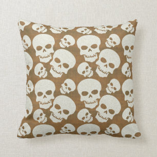 Almofada Design gráfico do teste padrão do crânio